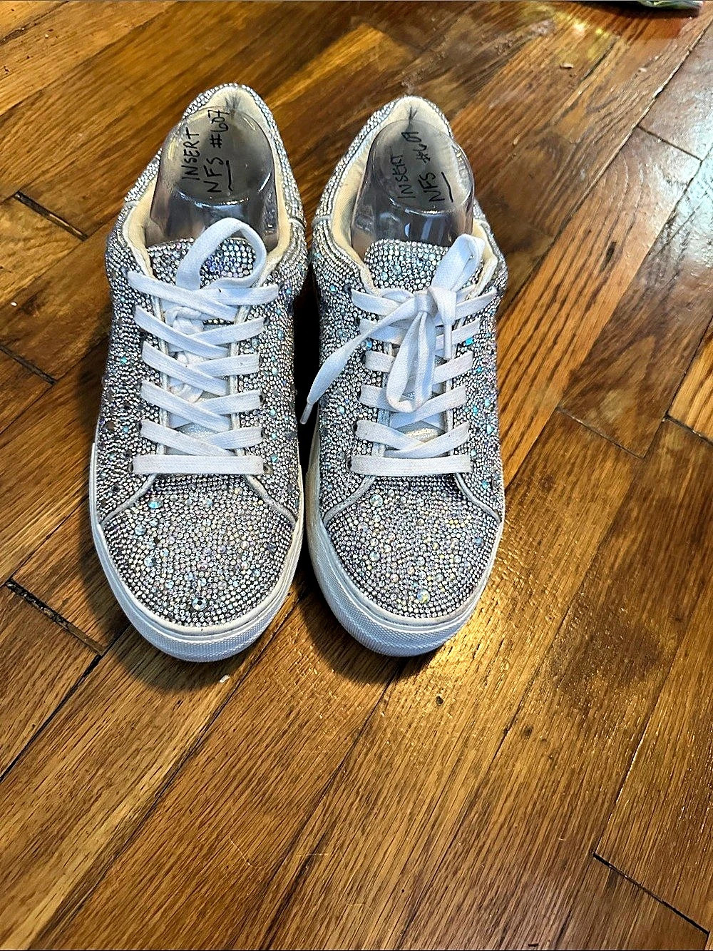 Rhinestone Sneakers w rhinestones